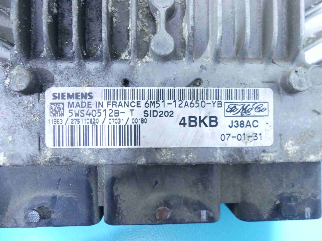 ЕБУ блок управління двигуна Ford Focus 6M51-12A650-YB — фото деталі 2