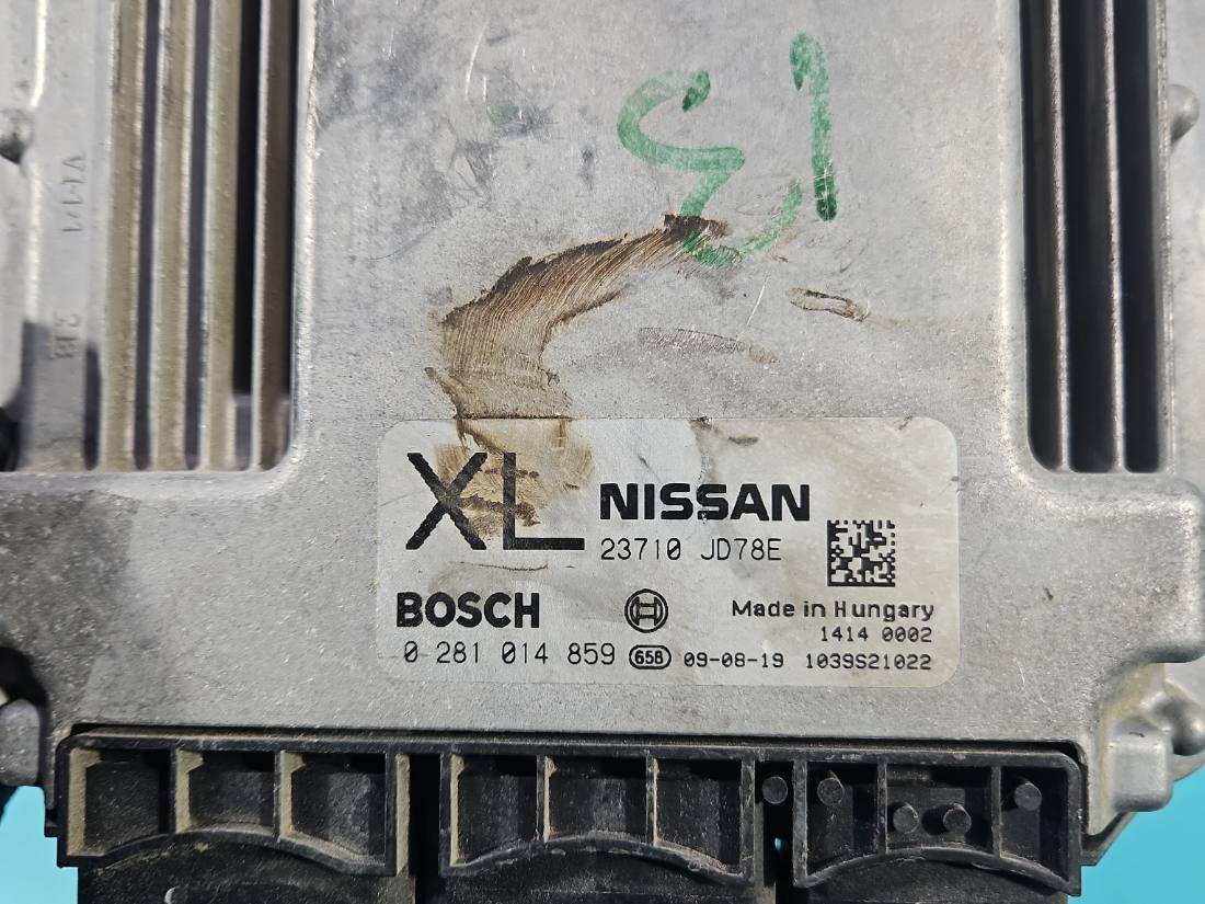 ЕБУ блок управління двигуна Nissan Qashqai 0281014859 — фото деталі 2