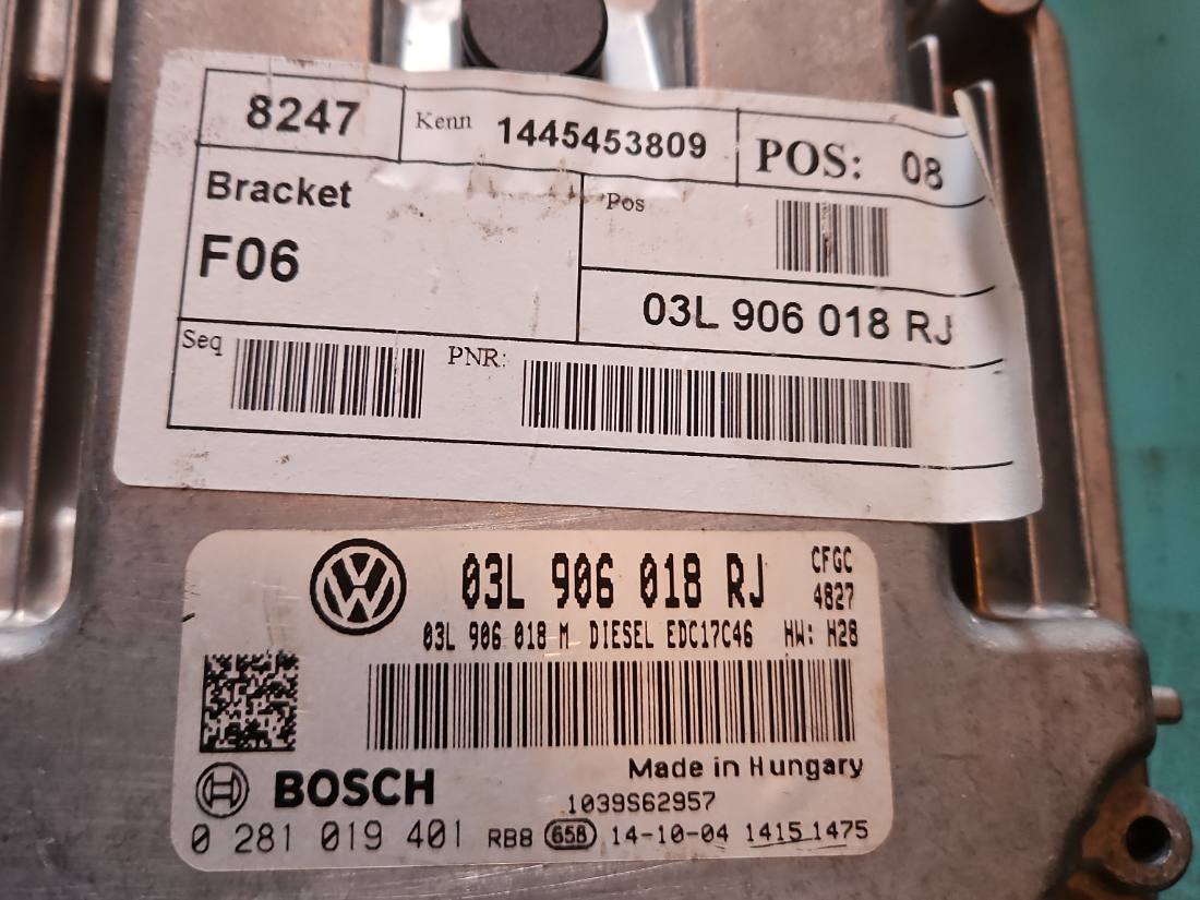 ЕБУ блок управління двигуна Seat Alhambra 03L906018RJ — фото деталі 2