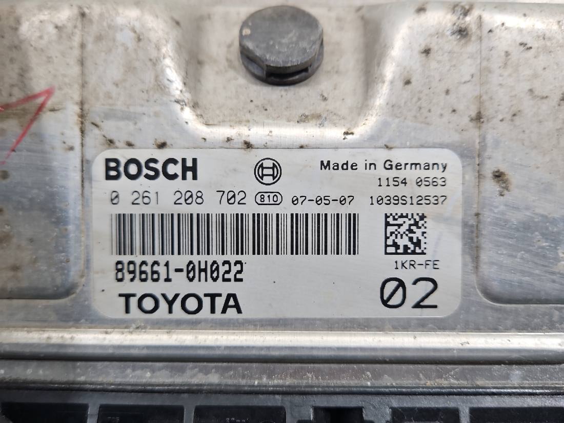 ЕБУ блок управління двигуна Toyota Aygo 0261208702 — фото деталі 2