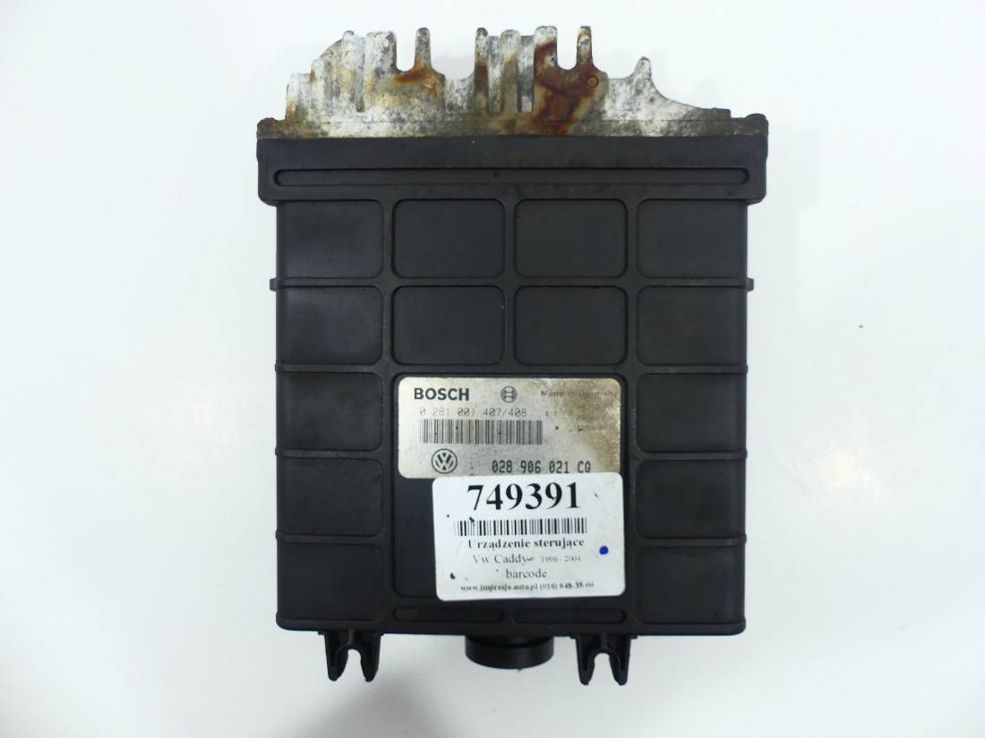 ЕБУ блок управління двигуна Volkswagen Caddy 0281001407/408
