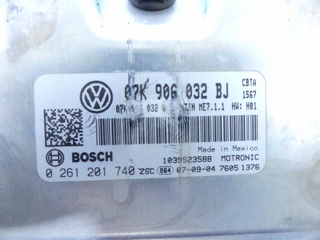 ЕБУ блок управління двигуна Volkswagen Jetta 0261201740 — фото деталі 2