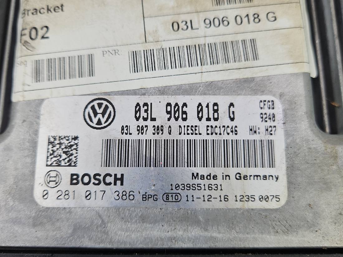ЕБУ блок управління двигуна Volkswagen Sharan 03L906018G — фото деталі 3