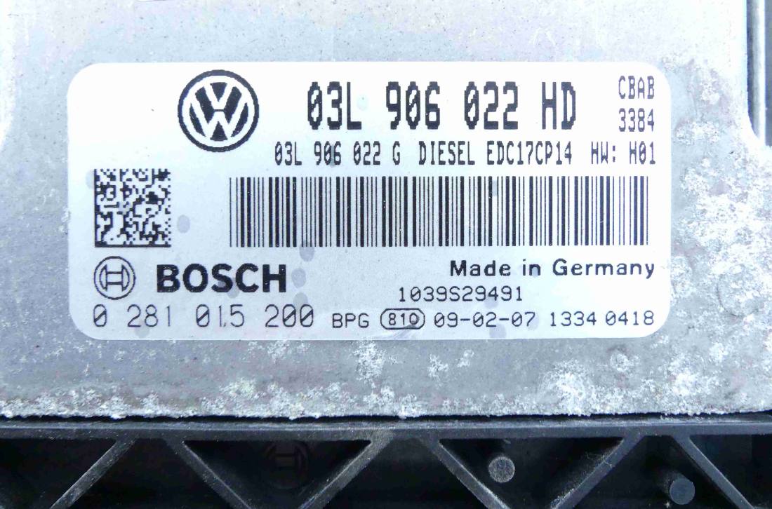 ЕБУ блок управління двигуна Volkswagen Tiguan 03L906022HD — фото деталі 2