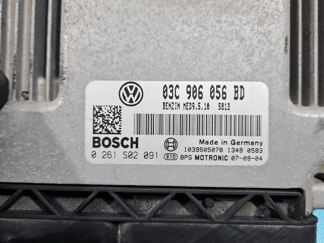 ЕБУ блок управління двигуна Volkswagen Touran 0261S02091 — фото деталі 2
