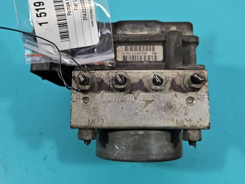 Блок керування ABS АБС Fiat Linea 0265231999 — фото деталі 4