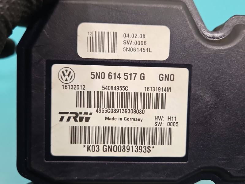 Блок керування ABS АБС Volkswagen Tiguan 5N0614517G — фото деталі 12