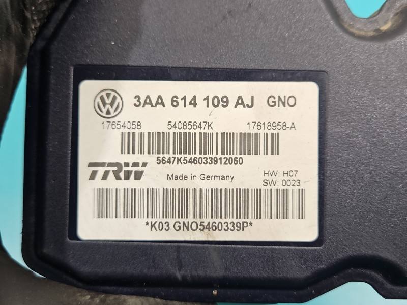 Блок керування ABS АБС Volkswagen Passat B7 3AA614109AJ — фото деталі 11
