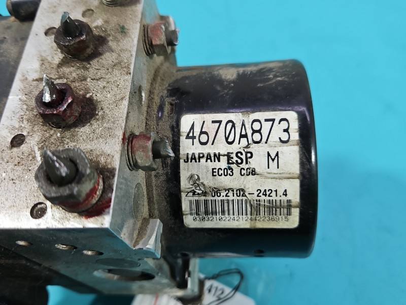 Блок керування ABS АБС Mitsubishi ASX 4670A873 — фото деталі 7