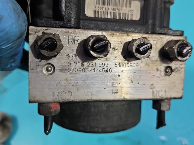Блок керування ABS АБС Fiat Linea 0265800663 — фото деталі 6