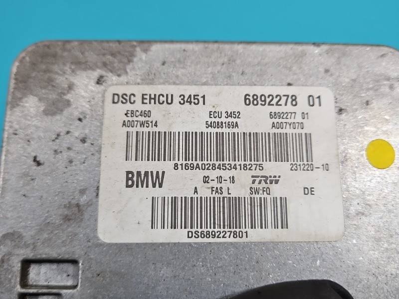 Блок керування ABS АБС BMW X3 G01 6892278 — фото деталі 11