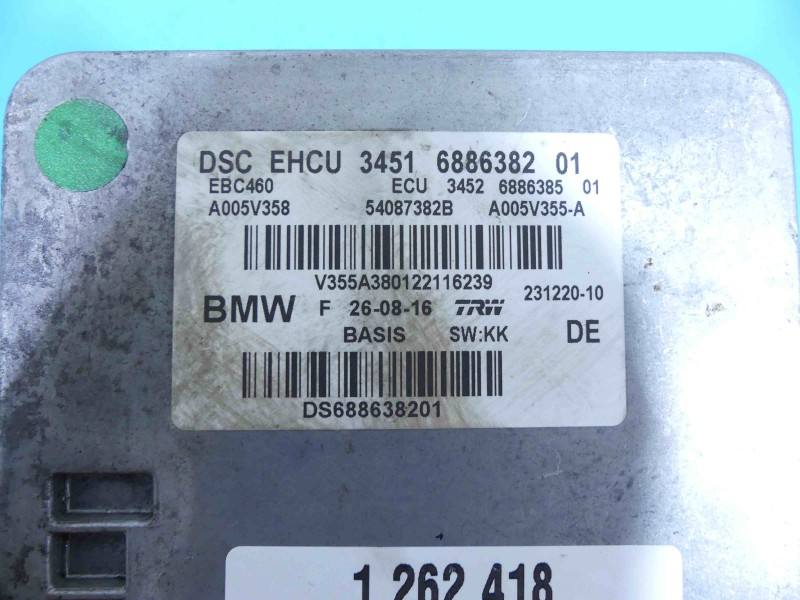 Блок керування ABS АБС BMW 7 G11 6886382 — фото деталі 11