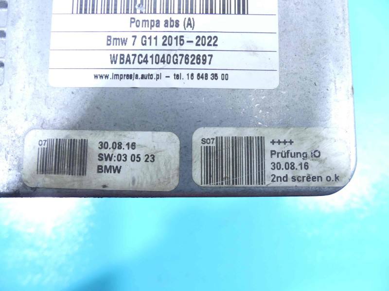 Блок керування ABS АБС BMW 7 G11 6886382 — фото деталі 12