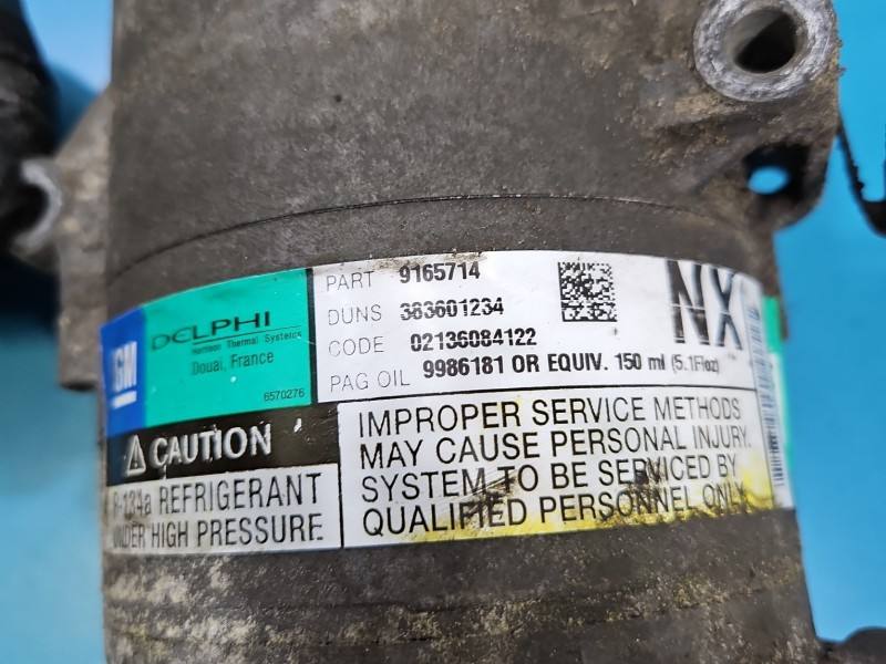 Компрессор кондиционера Opel Meriva A 9165714 — фото детали 3