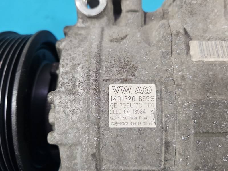 Компрессор кондиционера Seat Leon 1K0820859S — фото детали 4
