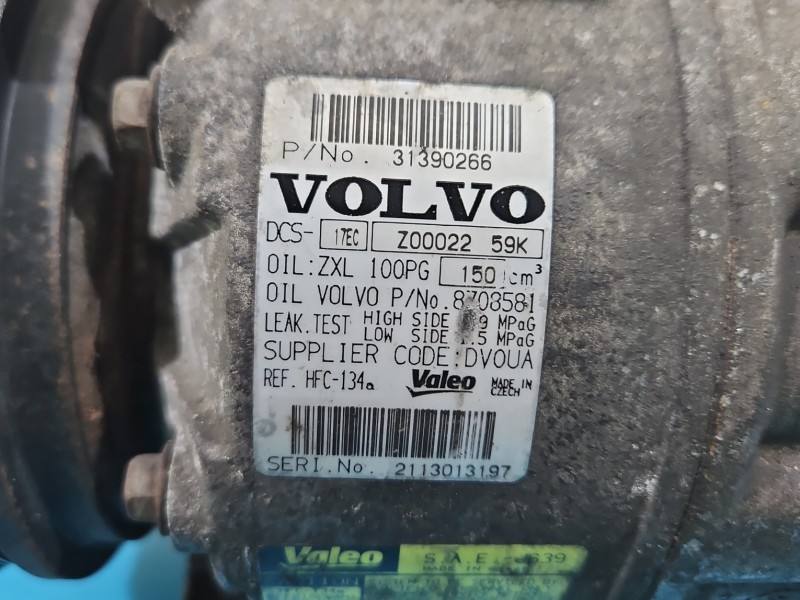 Компресор кондиціонера Volvo S60 31390266 — фото деталі 6