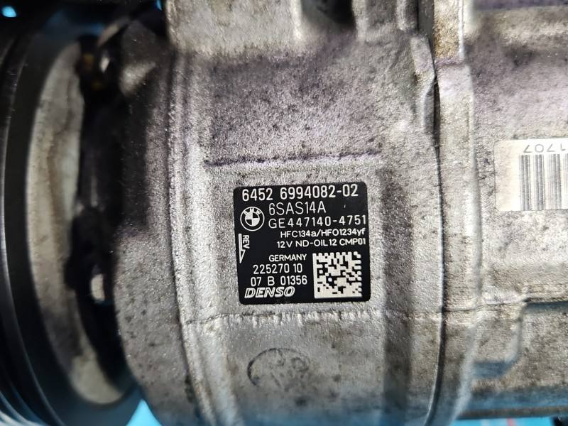 Компресор кондиціонера BMW X3 G01 6994082 — фото деталі 4