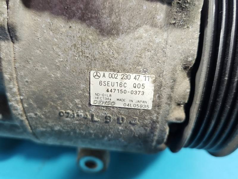 Компресор кондиціонера Mercedes B W245 A0022304711 — фото деталі 7