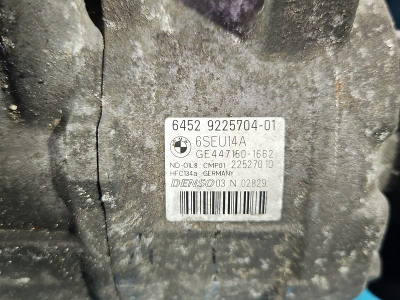 Компресор кондиціонера BMW X3 F25 9225704 — фото деталі 4