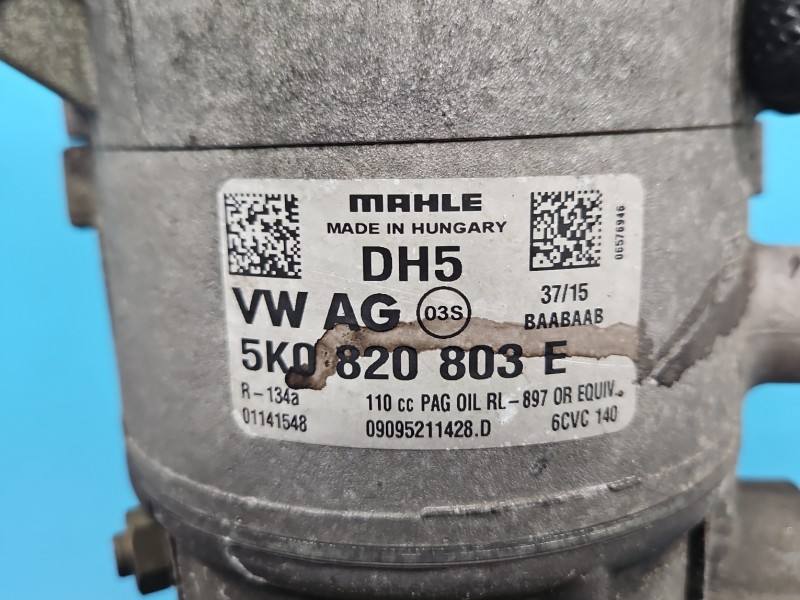 Компрессор кондиционера Volkswagen Jetta 5K0820803E — фото детали 7