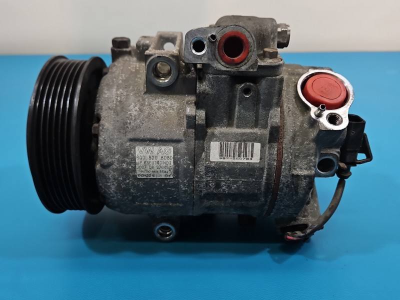 Компрессор кондиционера Skoda Fabia 2 6Q0820808D — фото детали 6