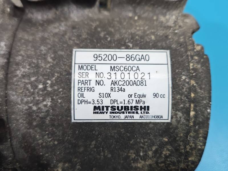 Компресор кондиціонера Suzuki Ignis 95200-86GA0 — фото деталі 6