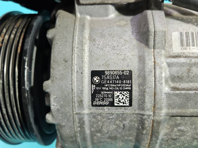 Компресор кондиціонера BMW 5 G30 9890655 — фото деталі 5