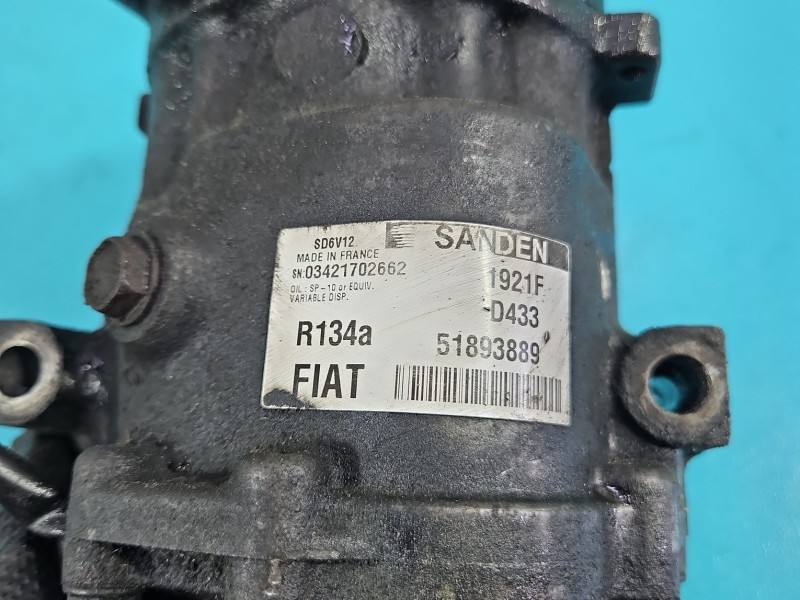 Компресор кондиціонера Fiat Doblo 51893889 — фото деталі 6