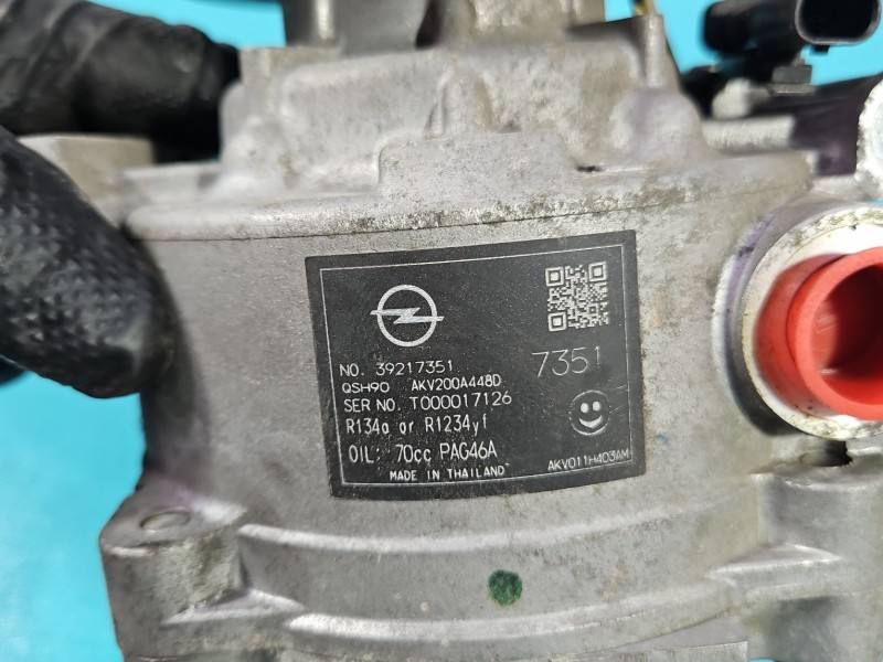 Компресор кондиціонера Opel Astra K 39217351 — фото деталі 10