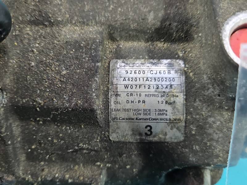 Компрессор кондиционера Nissan Tiida 92600CJ60B — фото детали 3