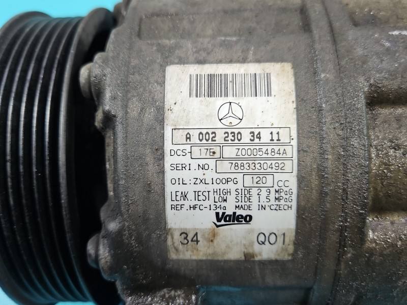 Компрессор кондиционера Mercedes C W204 A0022303411 — фото детали 5