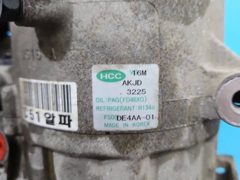 Компрессор кондиционера Hyundai Matrix F500-DE4AA-01 — фото детали 4