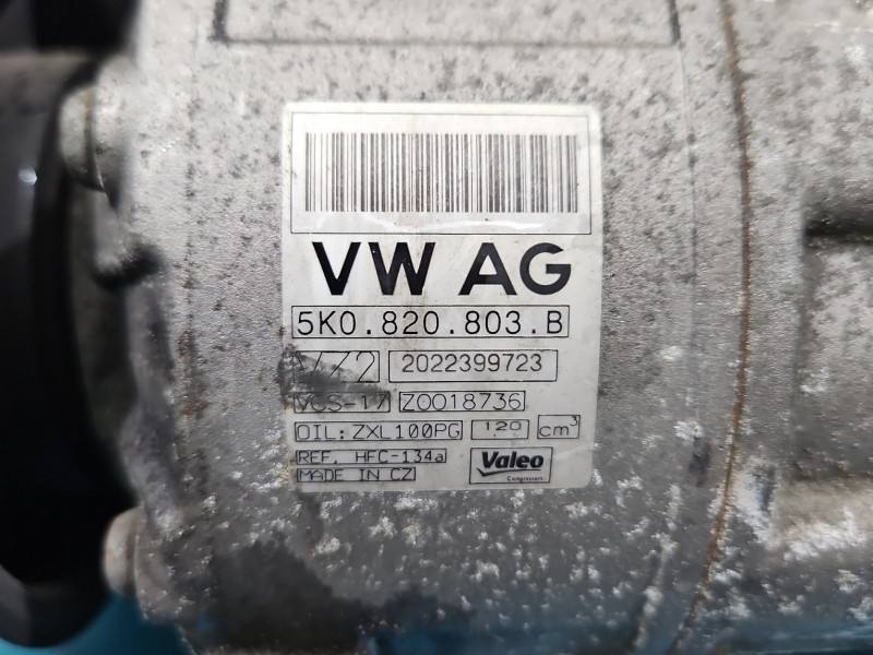 Компресор кондиціонера Volkswagen Touran 5K0820803B — фото деталі 6