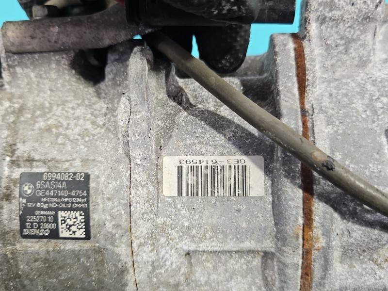 Компресор кондиціонера BMW 3 G20 6994082 — фото деталі 6
