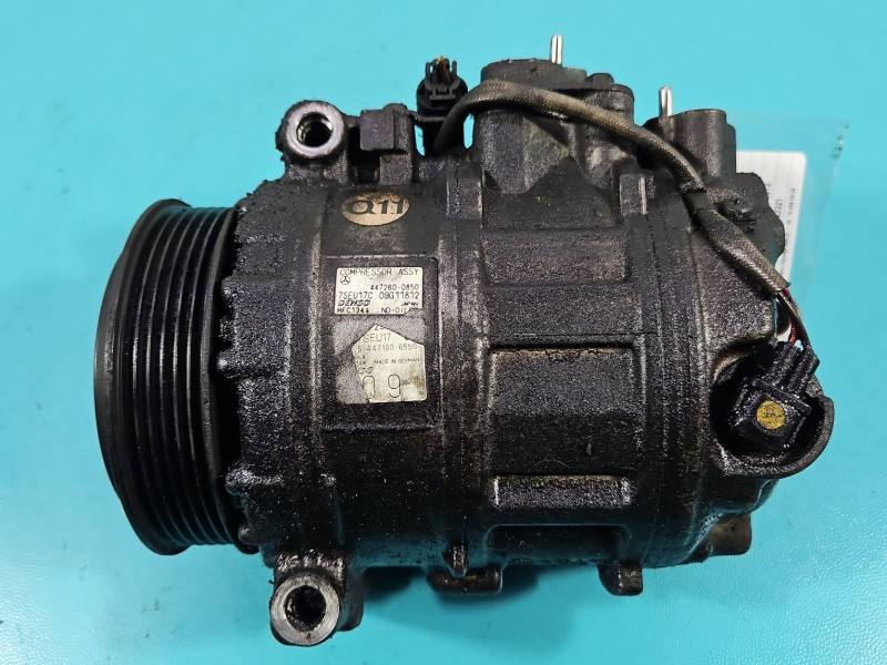 Компресор кондиціонера Mercedes S W221 447260-0850 — фото деталі 3