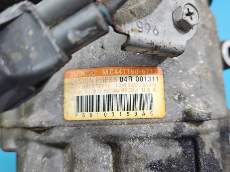 Компрессор кондиционера Jeep Cherokee MC447160-6712 — фото детали 7