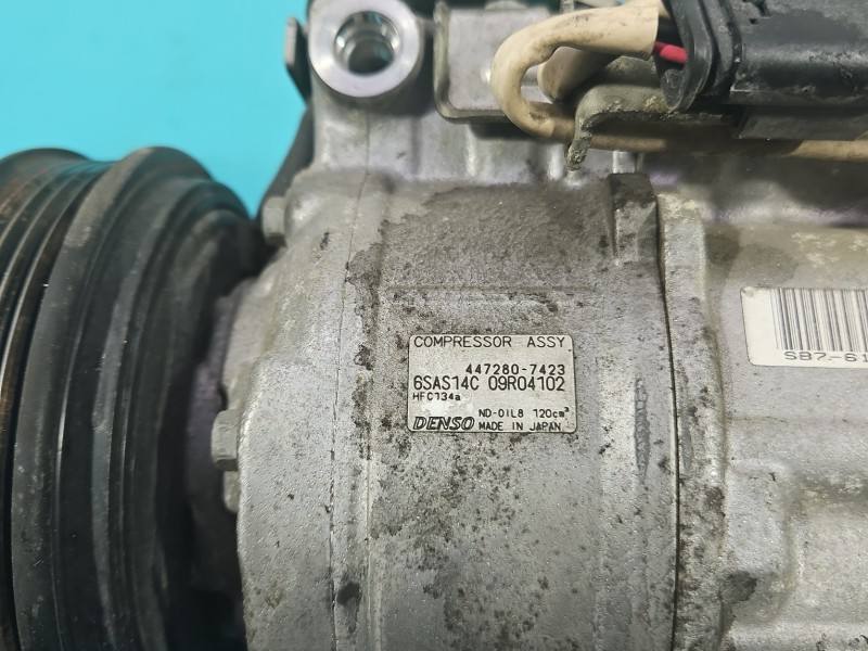 Компрессор кондиционера Mercedes B W246 447280-7423 — фото детали 5