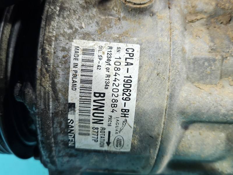 Компресор кондиціонера Land Rover Range Rover CPLA-19D629-BH — фото деталі 3
