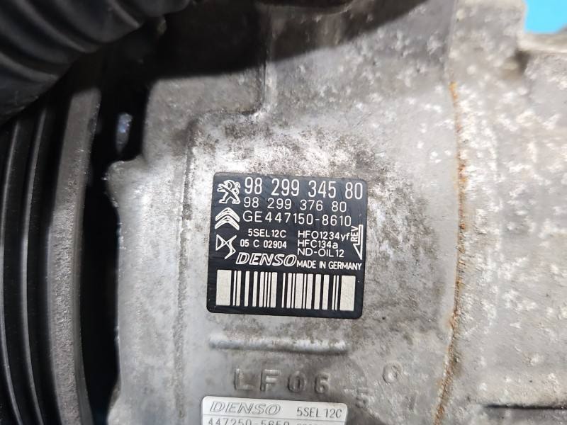 Компрессор кондиционера Peugeot 508 9829934580 — фото детали 5
