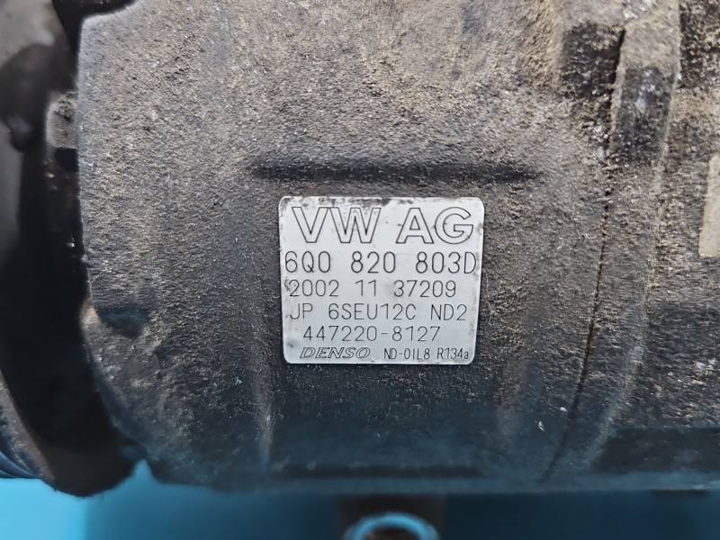 Компресор кондиціонера Seat Ibiza 6Q0820803D — фото деталі 8