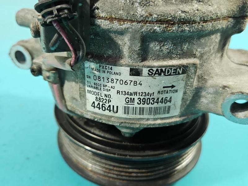 Компресор кондиціонера Opel Astra K 39034464 — фото деталі 8
