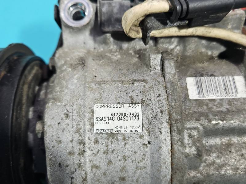 Компрессор кондиционера Mercedes A W176 447280-7433 — фото детали 10