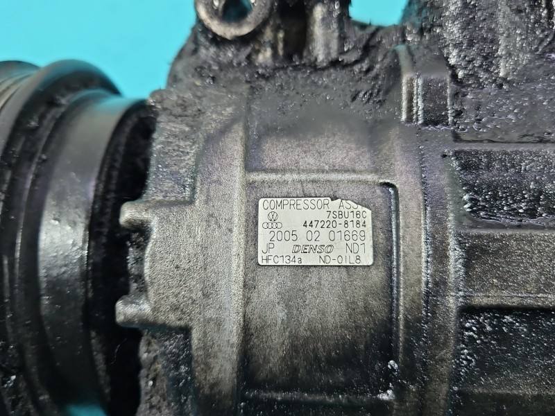 Компрессор кондиционера Volkswagen Passat B5 447220-8184 — фото детали 5