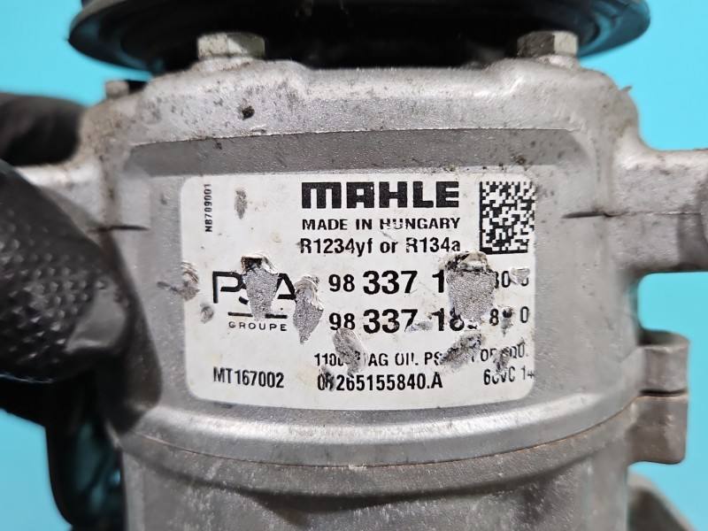 Компресор кондиціонера Opel Astra L 9833718980 — фото деталі 10