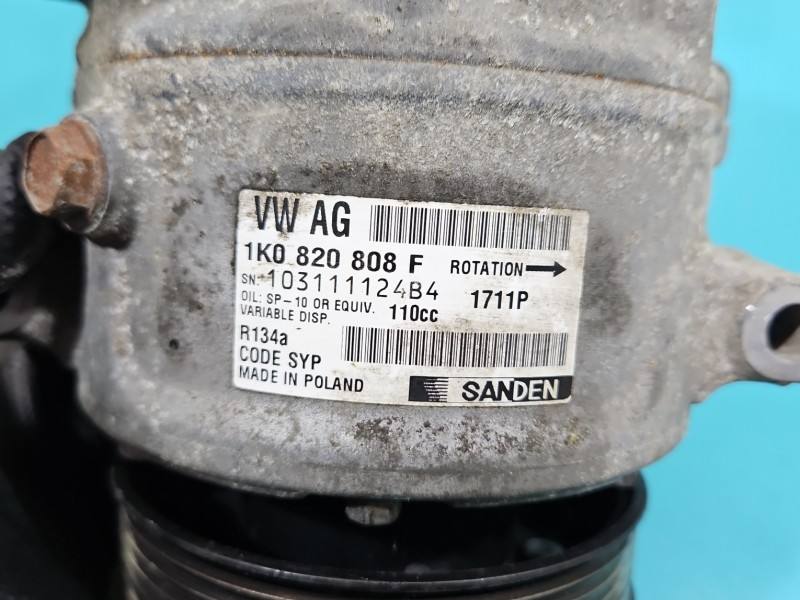 Компрессор кондиционера Volkswagen Sharan 1K0820808F — фото детали 8