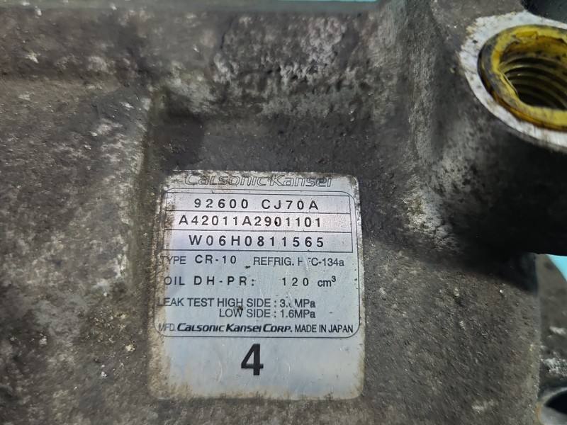 Компресор кондиціонера Nissan Note 92600CJ70A — фото деталі 4