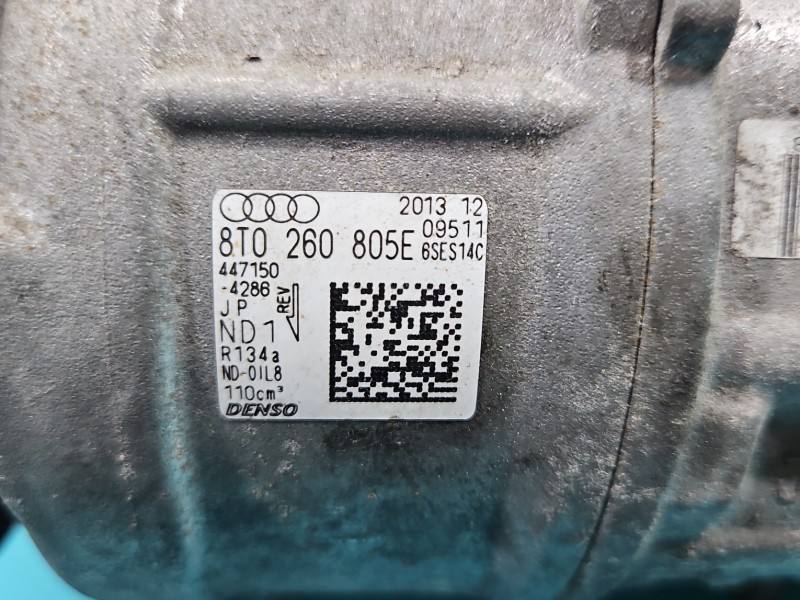 Компресор кондиціонера Audi A5 8T 8T0260805E — фото деталі 6