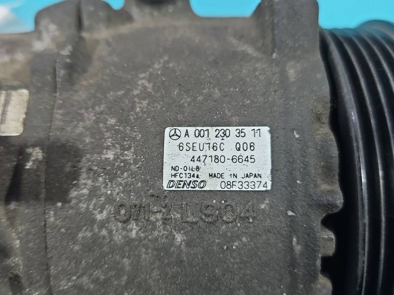 Компресор кондиціонера Mercedes A W169 A0012303511 — фото деталі 5