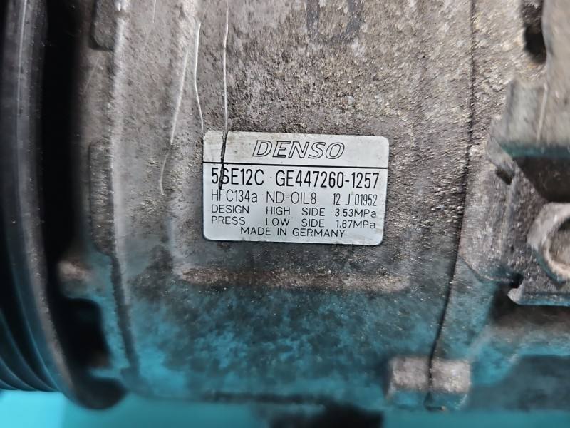 Компресор кондиціонера Toyota Auris 447260-1257 — фото деталі 6