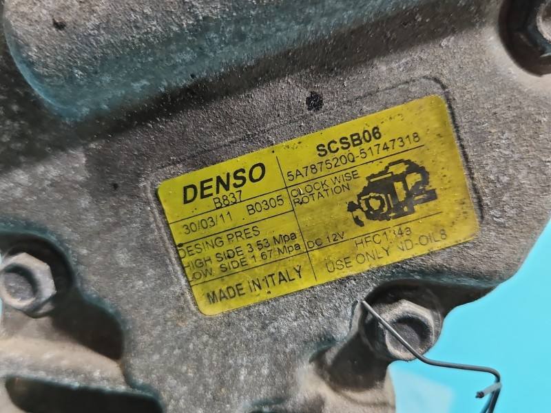 Компрессор кондиционера Fiat Panda 5A7875200 — фото детали 7